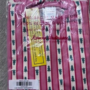 Hanna Andersson Pink and Green Kids Pajama Set, HannaSoft line.